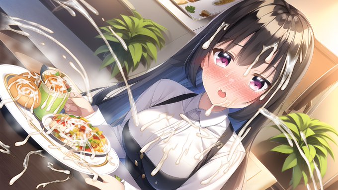 お客様、お食事にホワイトソースのトッピングはいかがでしょうか? 