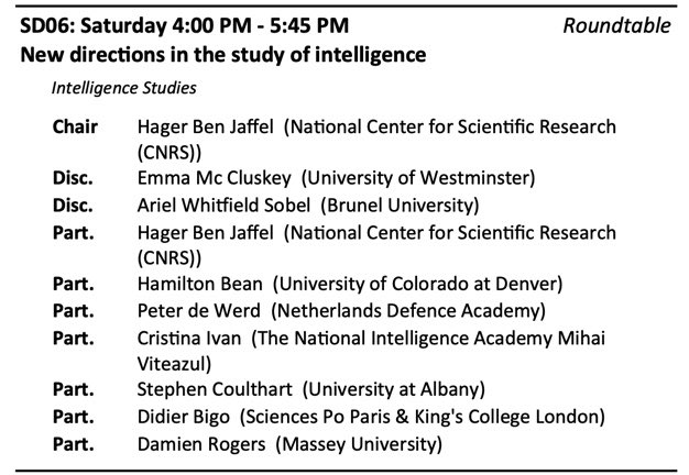 Really looking forward to #ISA2023 and getting to participate in some great looking panels/roundtables! Can’t wait to see people in person.

(Also if anyone has recommendations for gluten-free places in Montreal, let me know!)