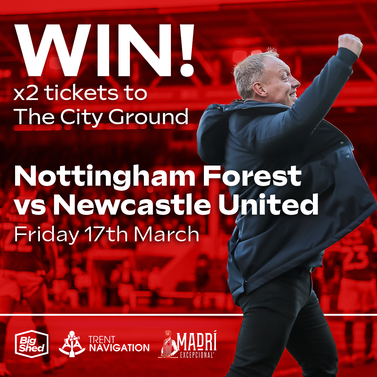 We've got 2 tickets to Nottingham Forest vs Newcastle United at The City Ground up for grabs! 🤩 You know the deal, RT & follow for a chance to win ⚽️ We'll be announcing the winner on Thursday 16th March - good luck!