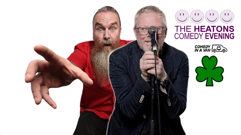 Looking forward to our #StPatricksDay Comedy Night! @KieranLawless6 introduces Coleraine's @martinmor and fellow Dubliner @ComedyGildea Special offer on #Guinness too! Details at bit.ly/3L7ObGi #mancirishfest @mancirishfest #stockport #fourheatons @4HTA