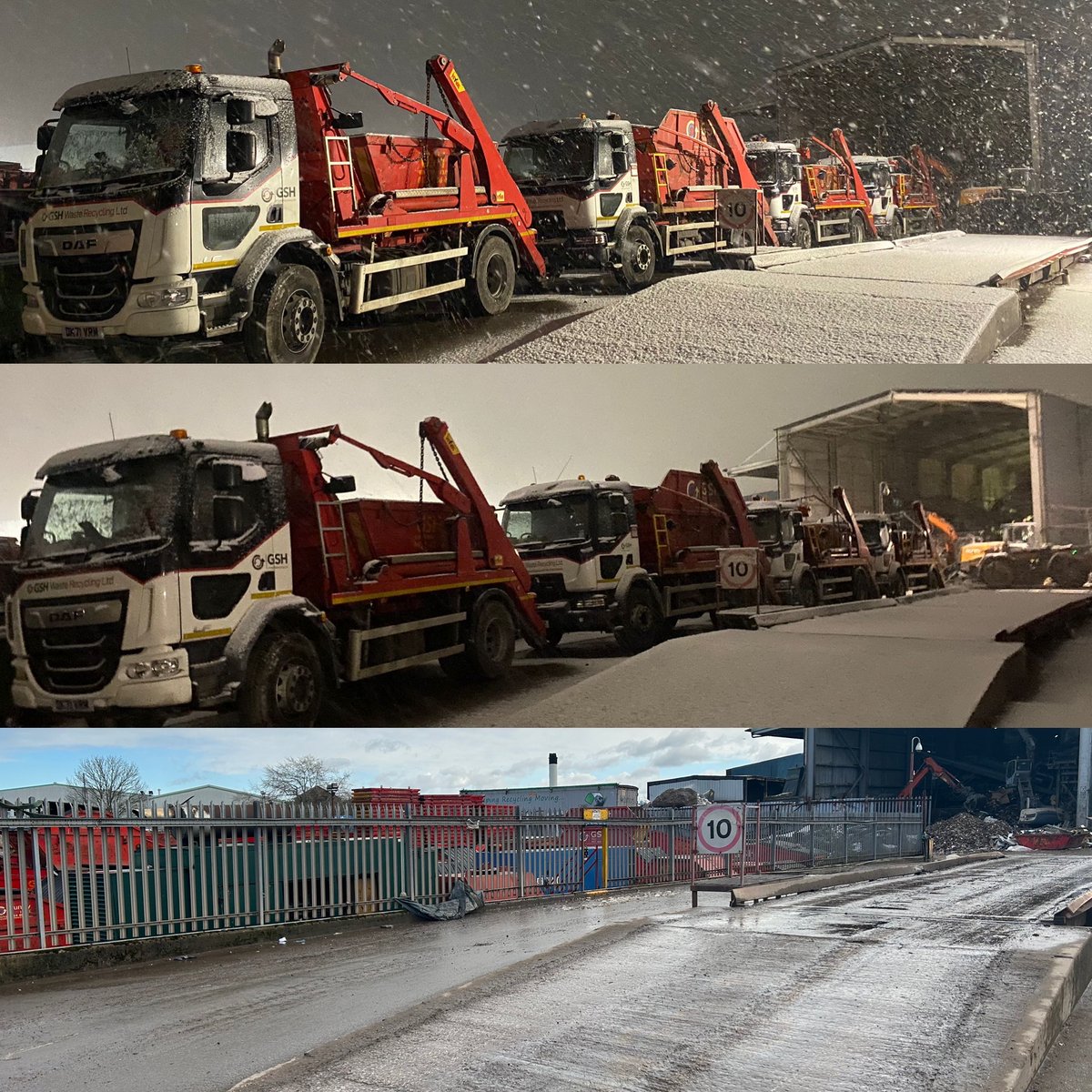 The difference a couple of hours make! 
This English weather eh! 🥶🥶🥶
Have a Good Friday everyone 👍🏼