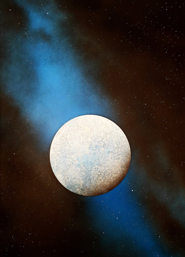 Ice Planet B165 by <a href="/Danielsblossom/">Paper and NFT Art by Daniel</a> #spray #painting #art artfinder.com/product/ice-pl… <a href="/artfinder/">Artfinder</a>