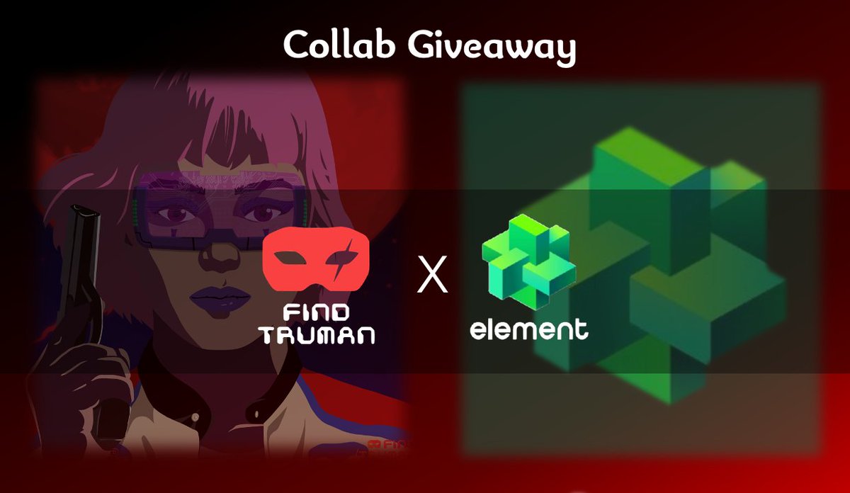 ✨FindTruman x Elemetas Elementas is the official NFT of the NFT trading platform Element, with social, governance, mining, product privileges and other rights 🎁 2 x Allowlist giveaway 1️⃣ Follow @FindTruman @Element_Market @Ethanyick233 2️⃣ RT, ❤️, Tag Frens ⏰ 24 hours