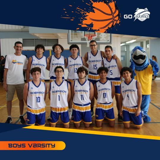 📣 Calling ALL HAWKS to support our Basketball Varsity Teams 🏀 as they play for the Championship of the PRHSAA 🏆today, Friday, March 10th, at Saint John’s School.
-4:15 PM Girls Varsity Team
-5:30 PM Boys Varsity Team

Let’s #GoHawks!