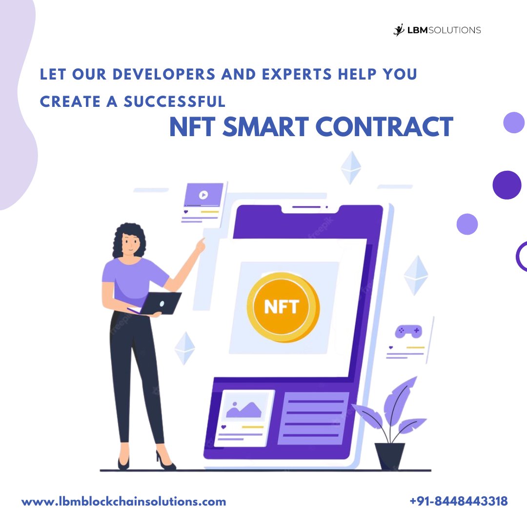 LBMsolutions_'s tweet image. Let our developers and experts help you create a successful NFT Smart Contract.
🌐 Website :- lbmblockchainsolutions.com
📞:- +91-8448443318
#smartcontractsdevelopment  #Bitcoin  #smartcontractdevelopment #SmartContractServices #SmartContract  #NFTSmartContract #nft #nftdevelopment