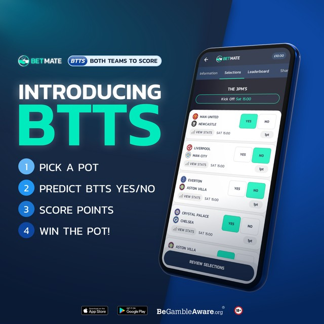 betmate_app's tweet photo. 𝗡𝗘𝗪 𝗕𝗘𝗧𝗠𝗔𝗧𝗘 𝗚𝗔𝗠𝗘 🚨

We would like to OFFICIALLY announce the LAUNCH of our new game 🎲

⚽️ BOTH TEAMS TO SCORE ⚽️

Following on from the launch of FTR, the Betmate dev team comes with another SUPERB offering

So WHAT is the game and HOW do you play? 🤔

MORE ⬇️ https://t.co/nYvNXfy4Ig