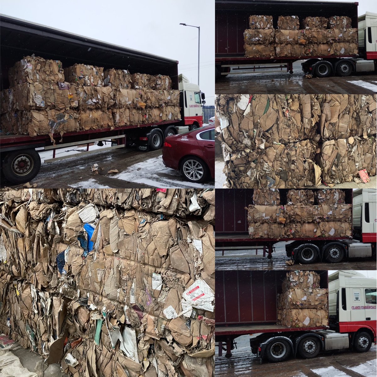Today a lorry load of reclaimed waste!! this time it is cardboard off to Oswestry to be recycled into new products
🧻📰🔖📄🧾🗺📄 🎁📤🗳🥡
Using recycled cardboard material, rather than a raw material conserves energy and natural resources and helps reduce pollution. 
😀♻️♻️♻️