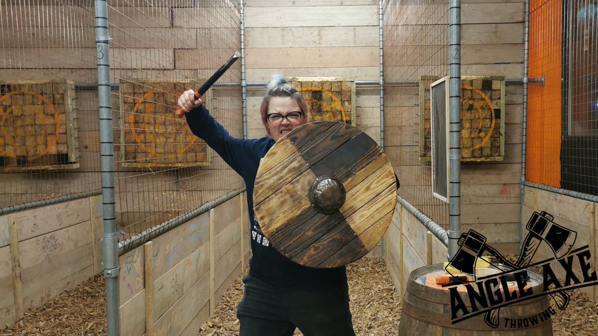 AngleAxeUK's tweet photo. Happy Tuesday folks! It's time to show off some more of our brilliant axe ranges! Here's a photo of West, our Peterborough axe range manager. They are truly amazing!!!

#axethrowing #axethrowingleicester #angleaxethrowing https://t.co/htIbqcoaiL