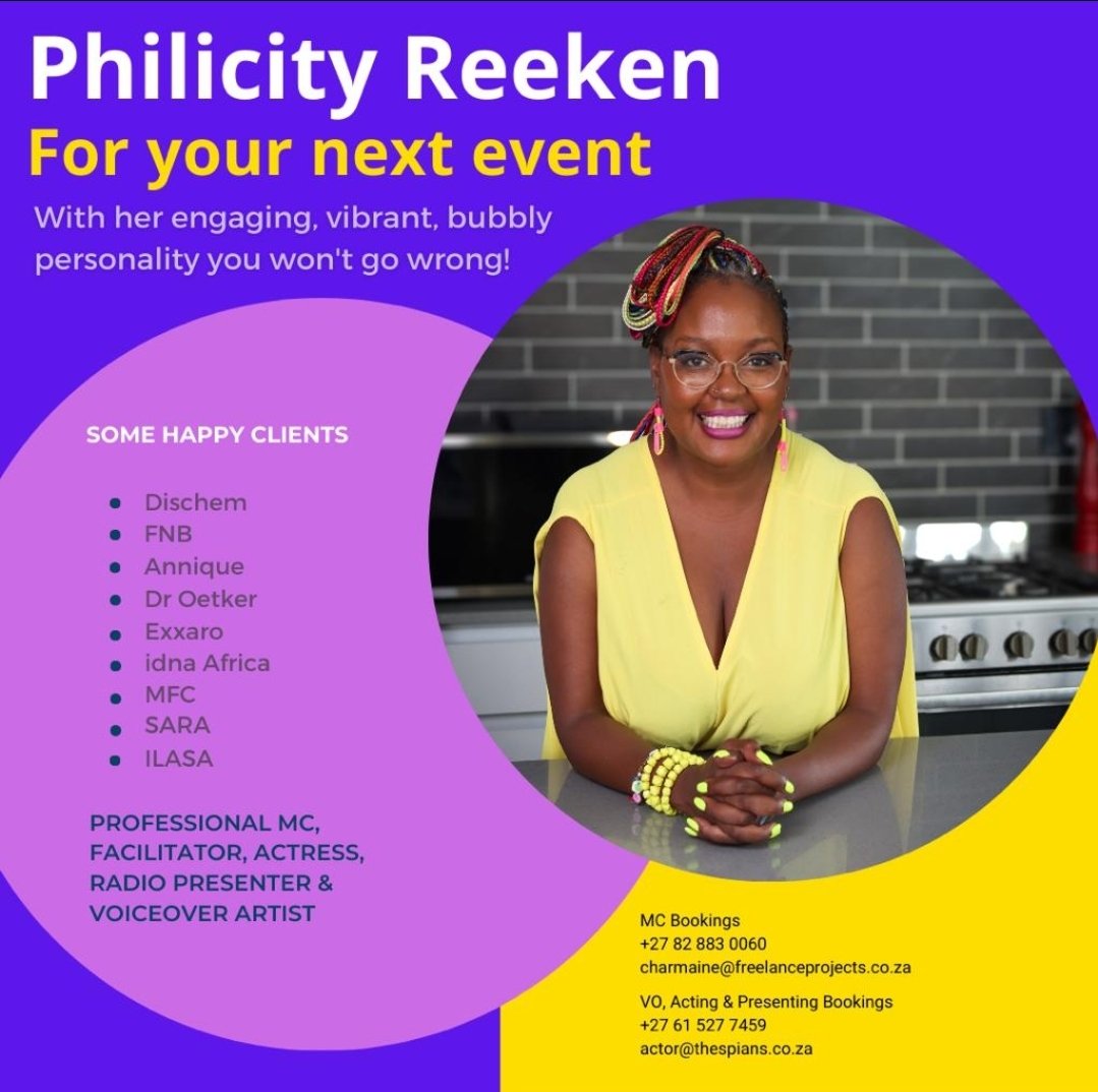 Are you wondering who you can ask to bring your TV show/ event or ad to life? 
I can all that and MORE.
Contact details on the poster.

#Share #Share #Share