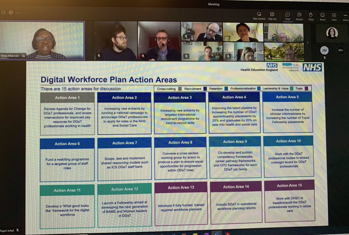 Great, interesting discussion at the ‘Health & Care Digital Workforce Plan Accelerated Design Event’ thank you @YMakinde1 and team #digitalworkforce #digitaltransformation