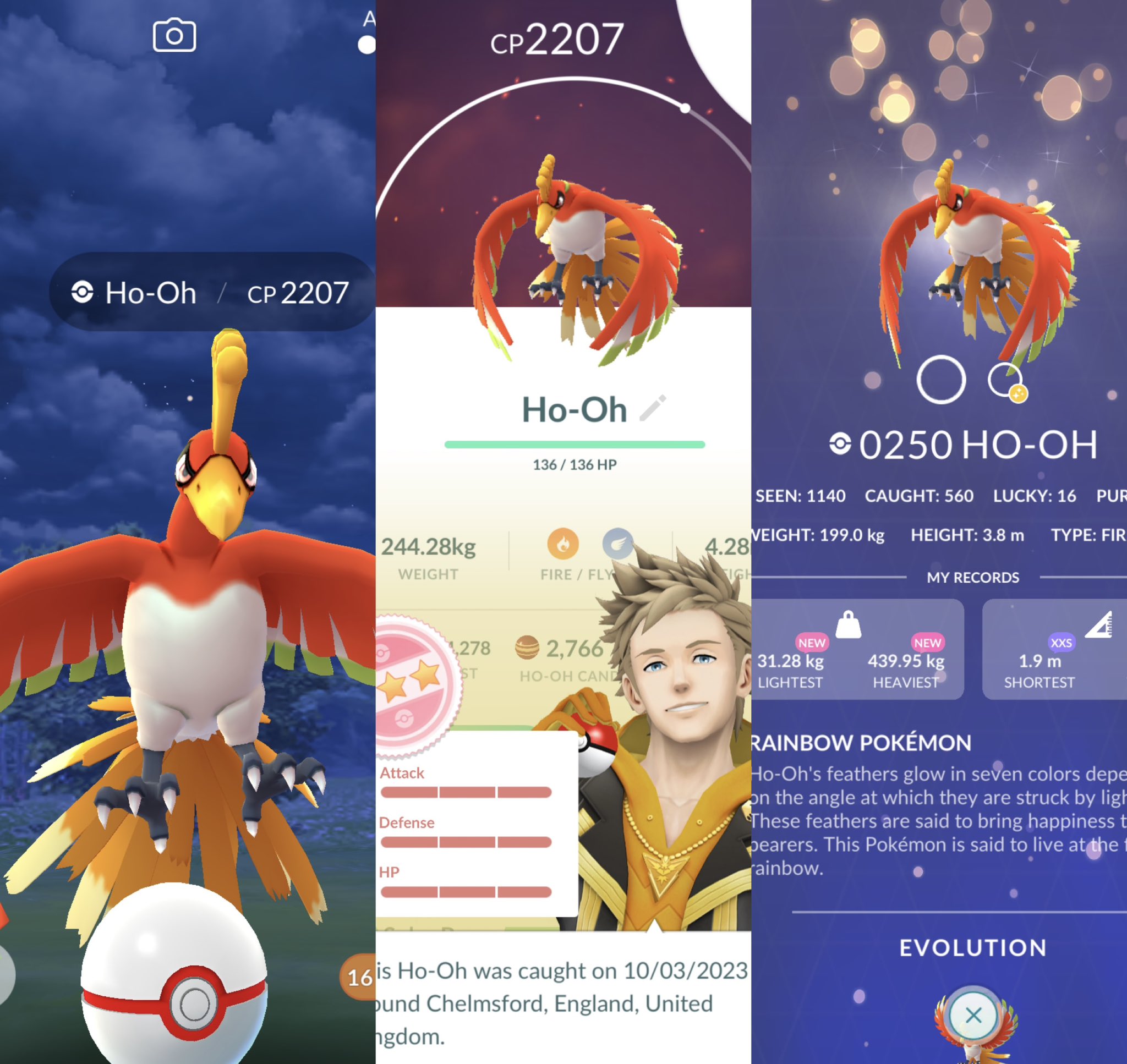 Pokemon Go World's First Shiny Ho-oh Raid & Catch 