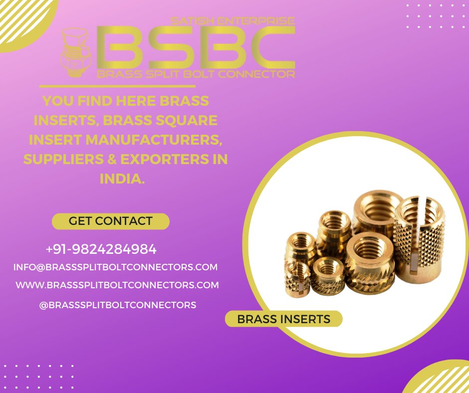 brasssplitbolt1's tweet photo. For #inquiry contact me.
#call: +91-9825606168 | 9824284984
#email Info@brasssplitboltconnectors.com
#website:https://t.co/9vh5C00hCS
#exports #material #brass #copper #Manufactuer #exportersindia #brasssexporter #brassinsterts
#brassanchors #copperrods #exportersindia #brassnut https://t.co/5p3pgU6o7x