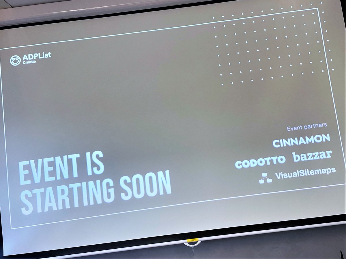 cinnamon_agency's tweet photo. Our company hosted the first @ADPList @Meetup in Croatia yesterday, organized by their local ambassador, Ljubisa Kukulj, and it was a huge success!
#ADPList #MotionDesign #Croatia #design #productdesign #meetup #zagreb #hellocinnamon #zerobullshit #community #event https://t.co/r5dX3wHQd8