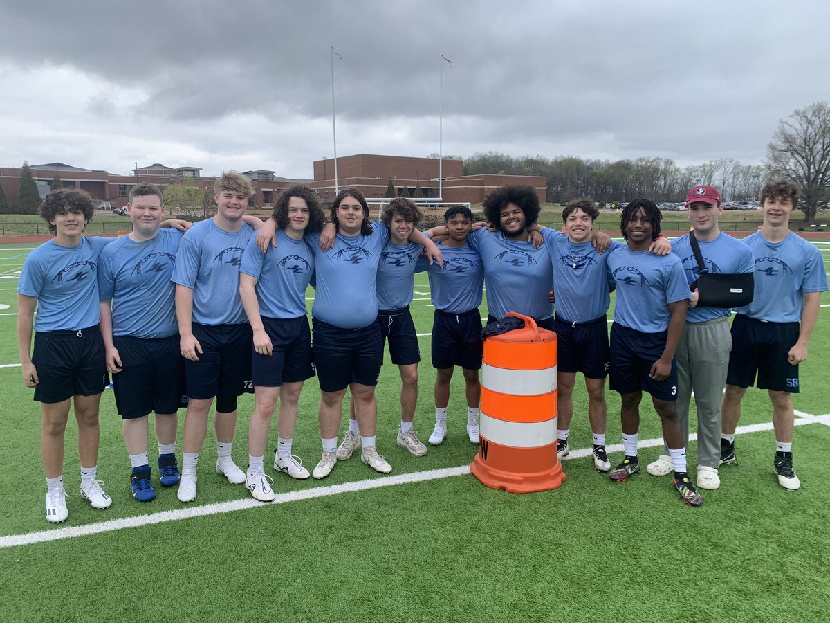 Proud of this group as we go into spring break. Kids have to earn everything. They don’t have a locker they have to earn it. They all were given a grey shirt and they had to earn up to Navy and then earn up to Carolina. Lifts, behaviors, academics. #greydoesntwin