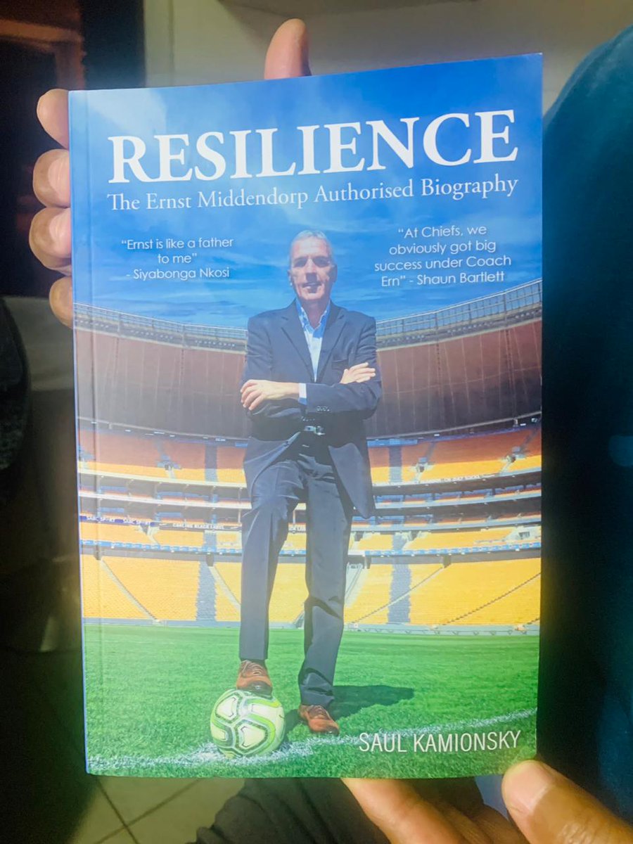 Received a signed copy today. Courtesy of coach Middendorp Foundation. @MiddendorpBook @Football__Stage #resilience