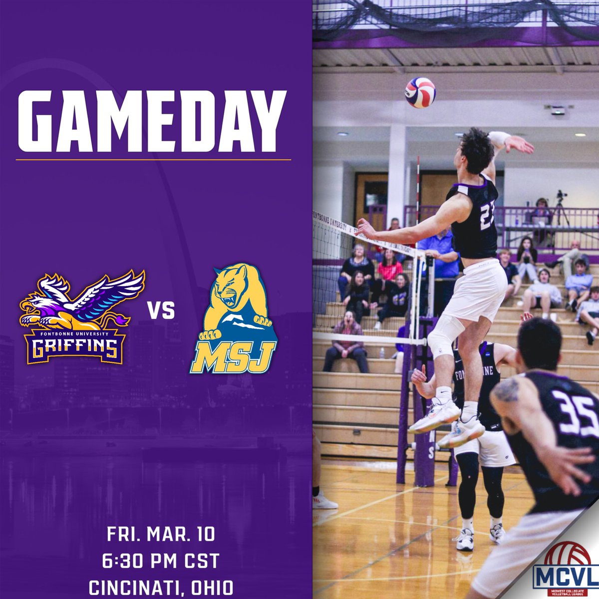 MCVL GAME DAY!

#fbumvb #fontbonne #volleyball #ncaa #ncaavolleyball #mensvolleyball #mcvl #stl #griffins #ncaavb