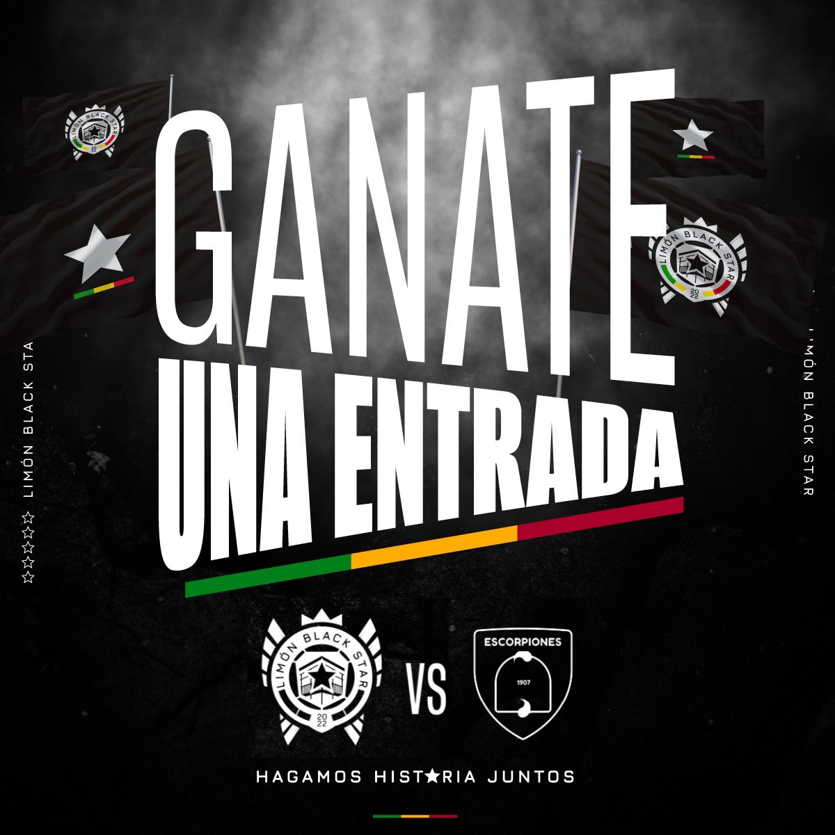 ⚠️ ATENCIÓN ⚠️

¿Quieres ganarte una entrada de sector Sol?
 Sigue los pasos ⬇️

1️⃣ Sígue la cuenta oficial de @limonblackstar 
2️⃣ Dale Retweet a esta publicación 
3️⃣ Comenta cual será el resultado

Serán 10 Ganadores
Hagamos Historia Juntos 💚💛❤️🖤