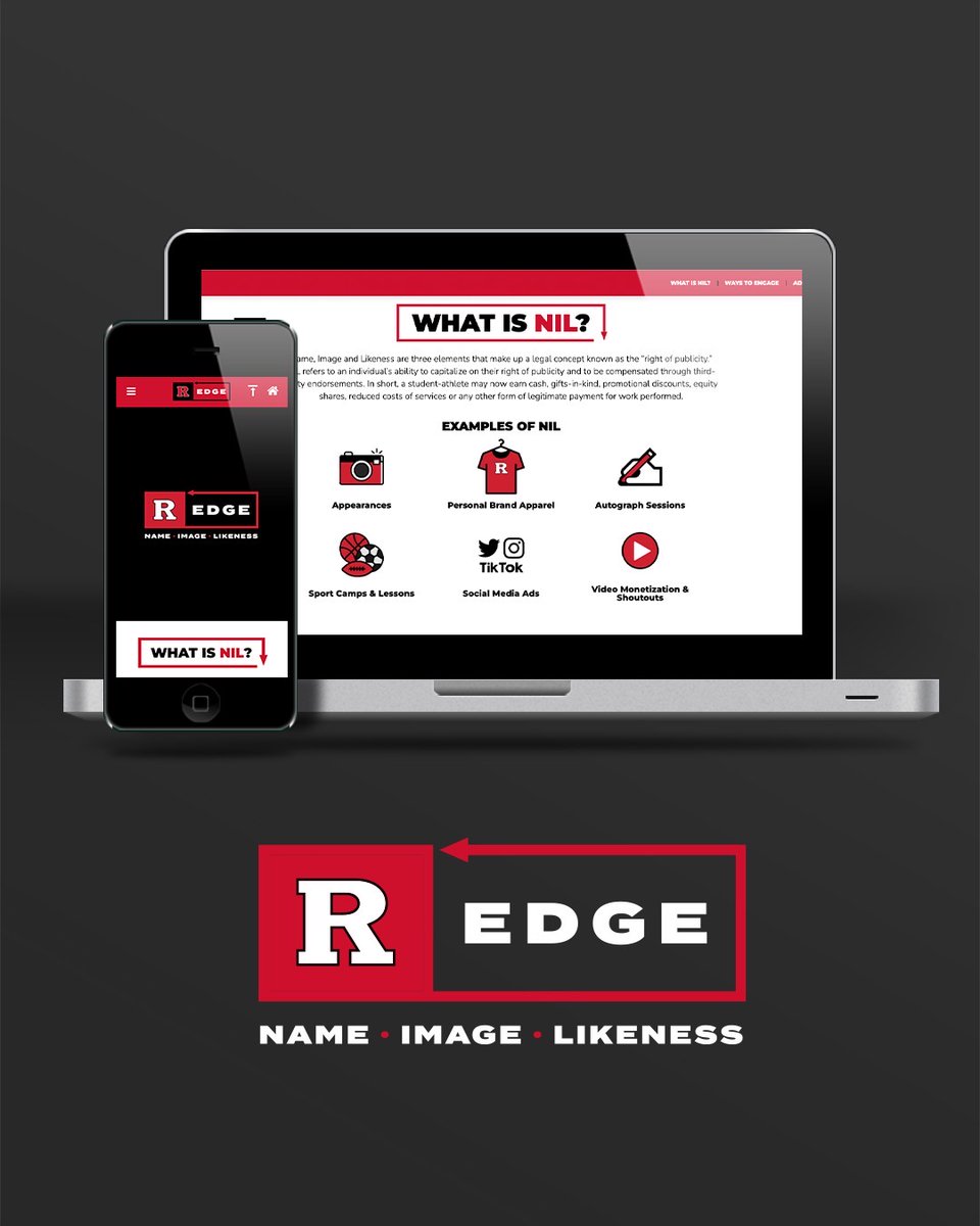 RUAthletics's tweet photo. Have questions about name, image and likeness?
We’ve got answers ➡️ https://t.co/BgSfUgMhTT
#GoRU | #REdge https://t.co/HkKDeEjMSs