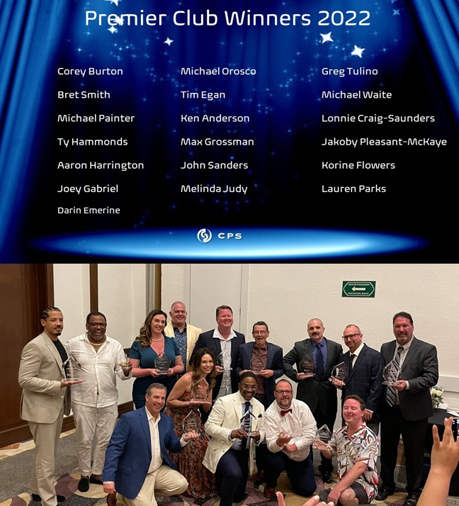 Congratulations to our 2022 Premier Club Winners!