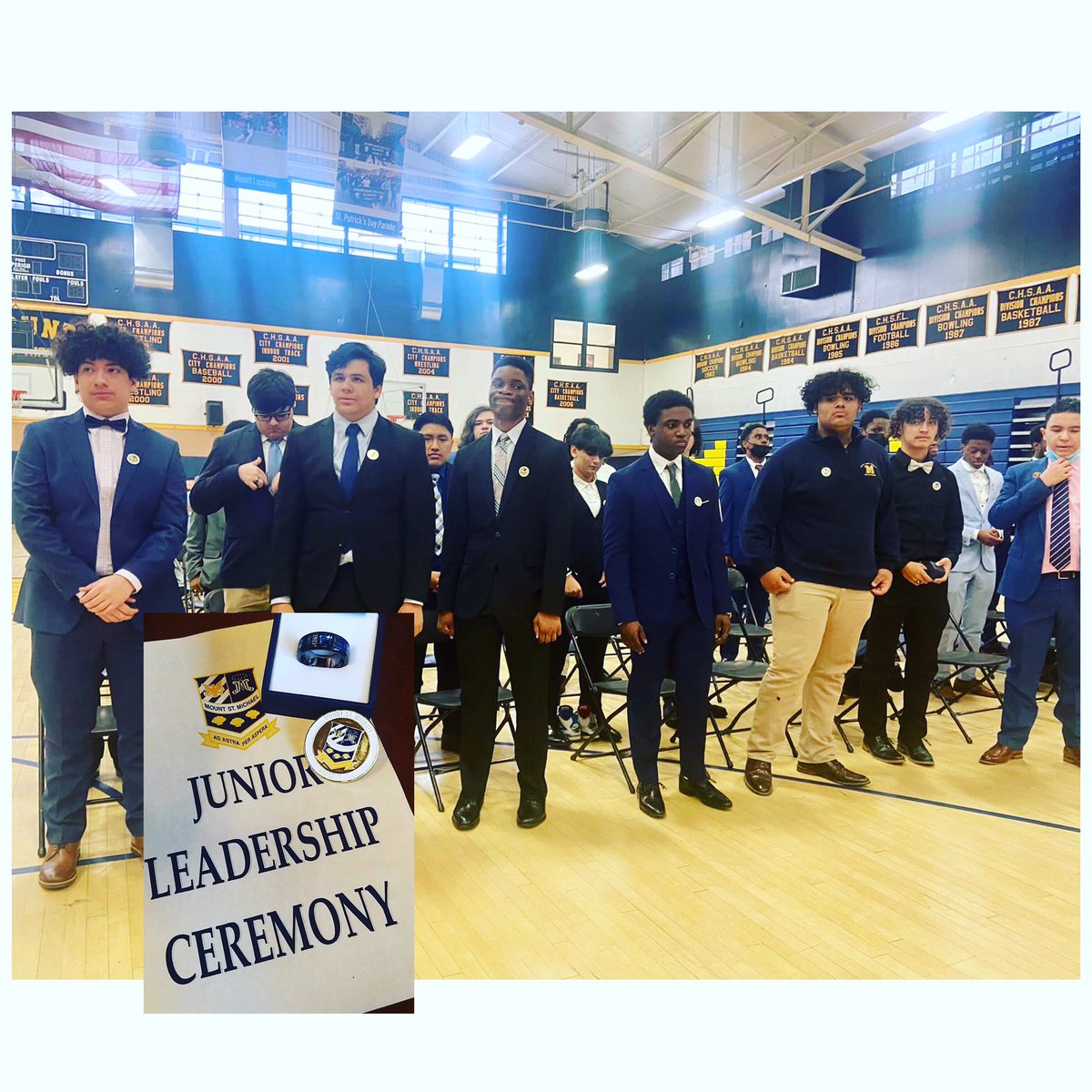 MountToday's tweet photo. #FlashBackFriday A few of our graduating seniors at their Junior Leadership Ceremony last May. #Soontobegraduates #ClassOf2023 #FBF https://t.co/tb9cNRN6JU