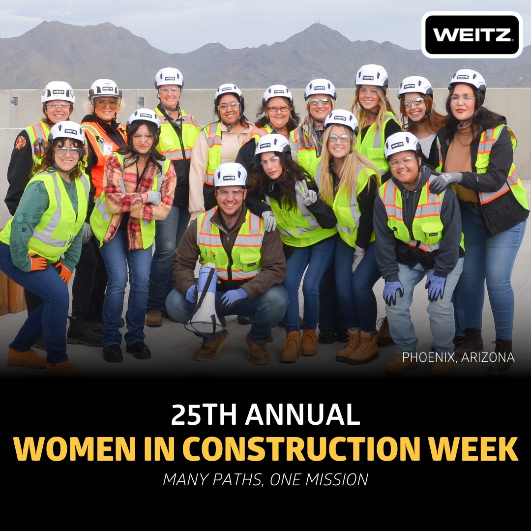 TheWeitzCompany's tweet photo. Thank you to all the women at The Weitz Company who participated in Women in Construction Week 2023. Today may close out the week, but your continued success and accomplishments keep the company moving forward.
#Weitz #WIC #WomeninConstructionWeek #WICWeek #WeitzWay https://t.co/6wxEvNh5CB