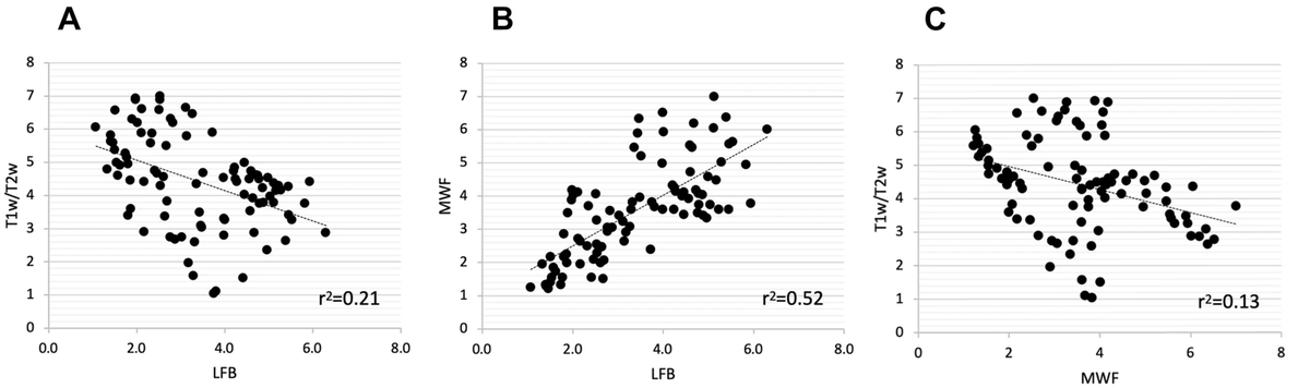 Original Article: Mapping myelin in white matter with T1-weighted/T2-weighted maps: discrepancy with histology and other myelin MRI measures
Stefano Sandrone et al. doi.org/10.1007/s00429… (12/22)