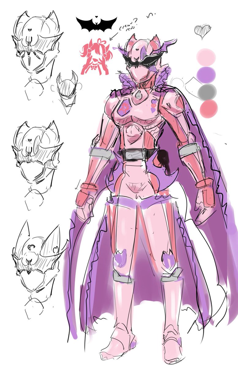 Anyone else hyped about King Ohger? @ironmouse I know she is! Here's a rough design of iron mouse in a King Ohger! 
#OhSamaSentaiKingOhger #Tokusatsu #Vtuber