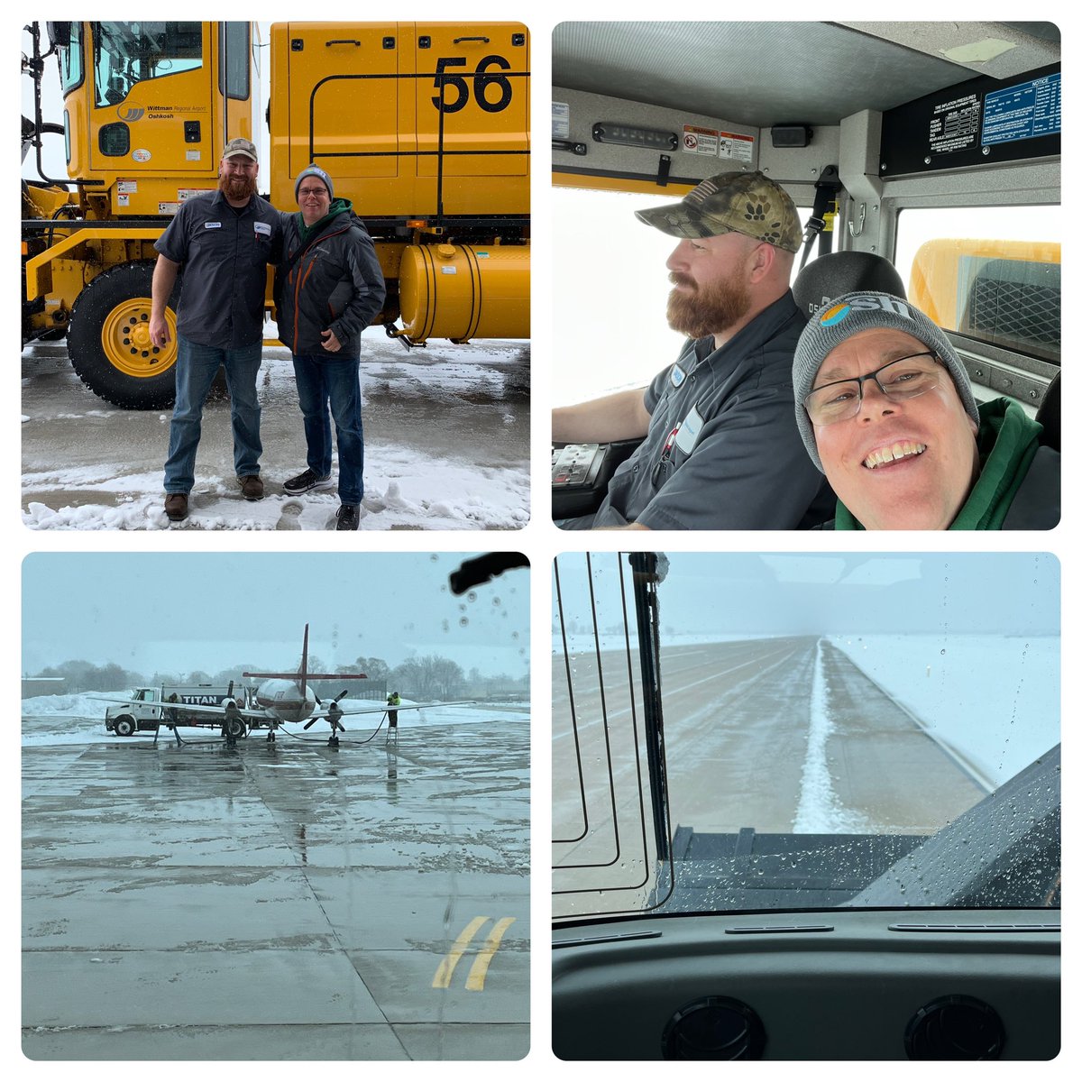 leib_rick's tweet image. As a social studies teacher in a #communitybasedlearning program, you get to see & meet cool people! I had an opportunity to ride along as runway36/18 of Wittman Regional Airport was cleared 6 inches of snow.#CountyGovtRocks #Osh23