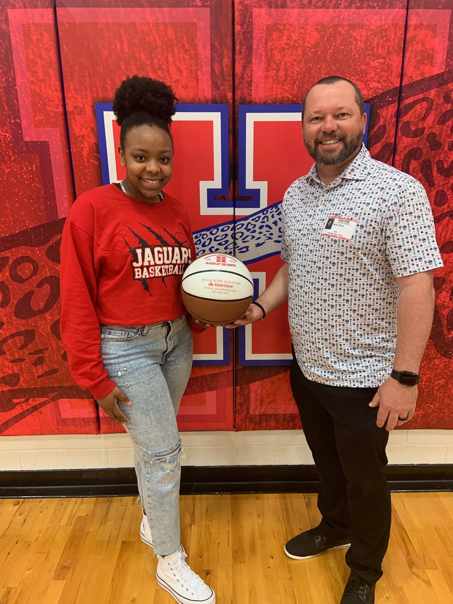 February’s State Farm Player of the Month! Jerzie averaged 18.3 ppg, 6.5 rpg, and 3.5 spg in Feb! Congratulations @Jerziebryant3 #BTB #GetAdamRope