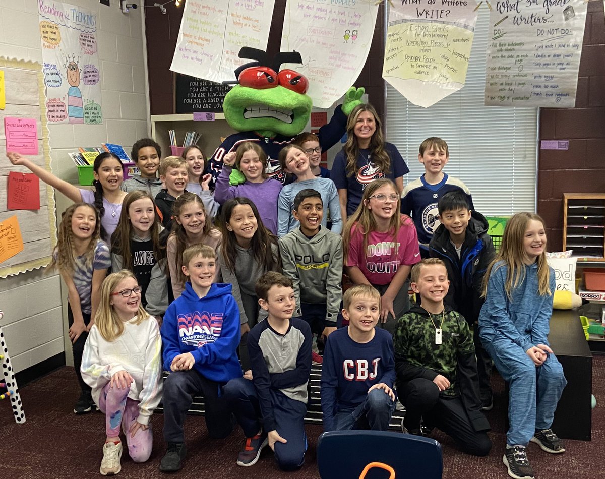CBJ Gives Back (@cbjgivesback) on Twitter photo .<a href="/StingerCBJ/">Stinger</a> had a blast visiting this <a href="/napls_ps/">New Albany Primary</a> classroom celebrating their completion of the Book Jackets program pres. by <a href="/Ohio529Plan/">ohio529plan</a> w/ <a href="/JetsPizza/">Jet's Pizza</a> 📚 .<a href="/StingerCBJ/">Stinger</a> had a blast visiting this <a href="/napls_ps/">New Albany Primary</a> classroom celebrating their completion of the Book Jackets program pres. by <a href="/Ohio529Plan/">ohio529plan</a> w/ <a href="/JetsPizza/">Jet's Pizza</a> 📚