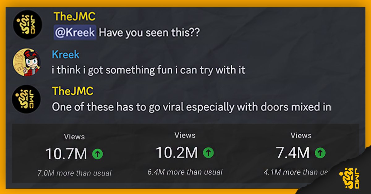 45M+ views across 7 videos in under 30 days... how?

• Spot a gap in the market for GREAT YouTube videos.

• Communicate on executing. (Most important part)

• Combine trends together to boost further.

• Rinse, Repeat &amp; Innovate on the same idea.