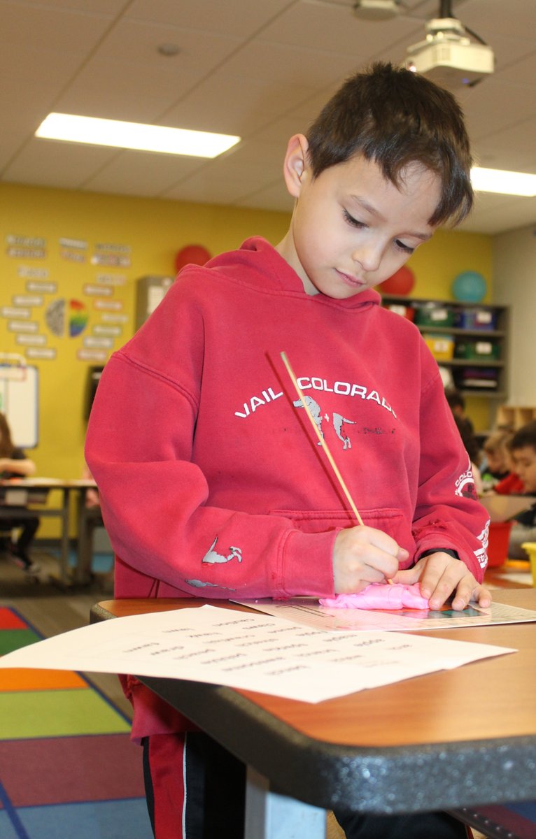 Fort Dodge Schools on Twitter "2nd graders at FDElem use Playdoh writing to practice