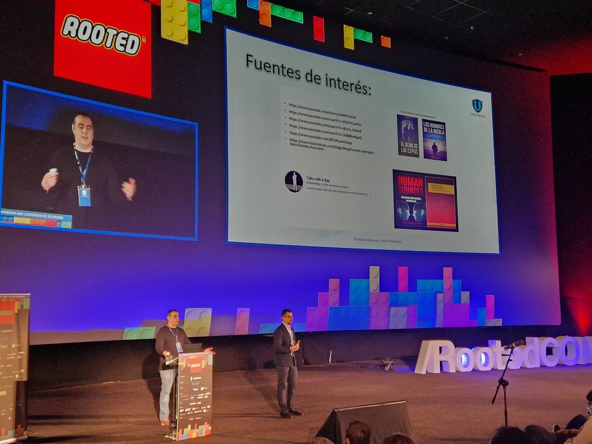 La gente es estupenda.

"El alma de los espías" y "Los hombres de la niebla"  en <a href="/rootedcon/">/RootedCON</a>, gracias al gran <a href="/Javiover/">Javi</a>. Me lo cuentan desde distintos puntos del evento los también grandes <a href="/adriuss27/">Adriana</a> y <a href="/RadioHacking/">David Marugán</a>.   
 
No puedo estar más agradecido.

#ROOTEDCON #RootedCON2023