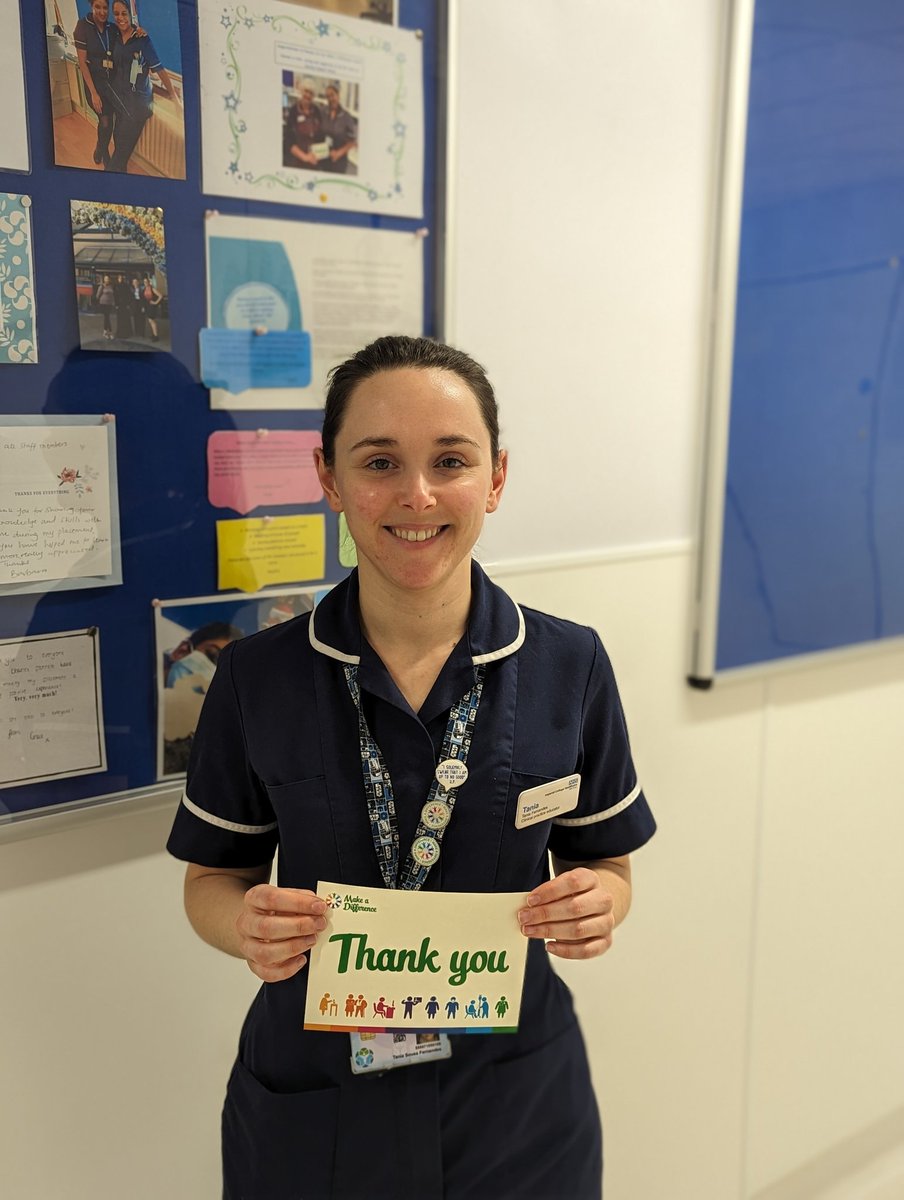 I had the pleasure of giving this Make A Difference Award to Tania Fernandes (Clinical Practice Educator) for Charles Pannett Ward. Tania has been instrumental in supporting our new starters (10+) to feel confident and competent to deliver excellent care to our patients.