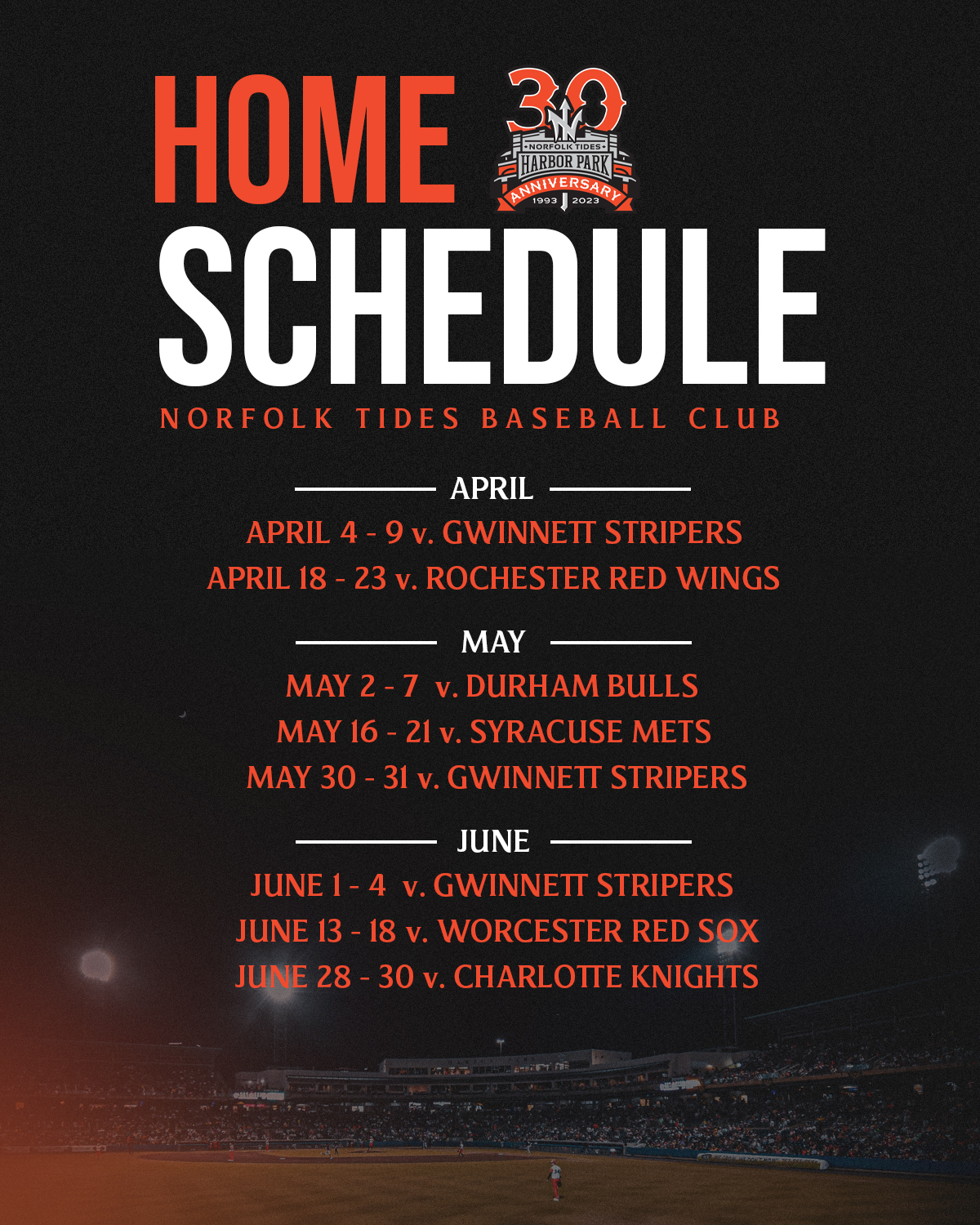 Stripers Schedule 2023 Tickets
