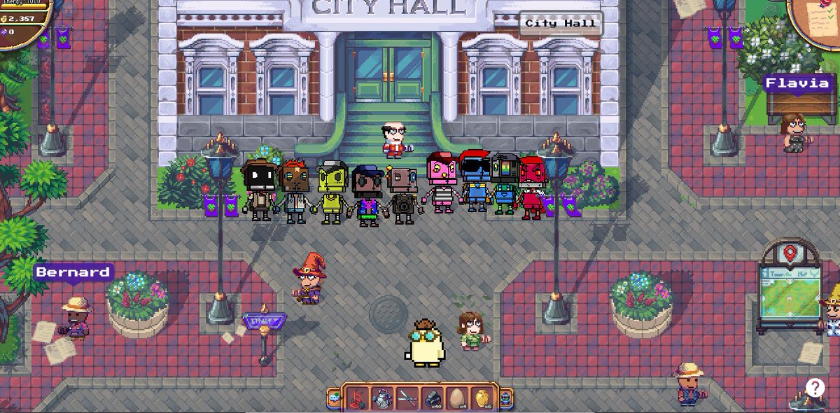 robotfeels's tweet photo. Come find your bot squad at city hall in @pixels_online 

LFG! If you don't have a robot yet, what are you waiting for https://t.co/vYIS8xa12I https://t.co/404vz4hriT