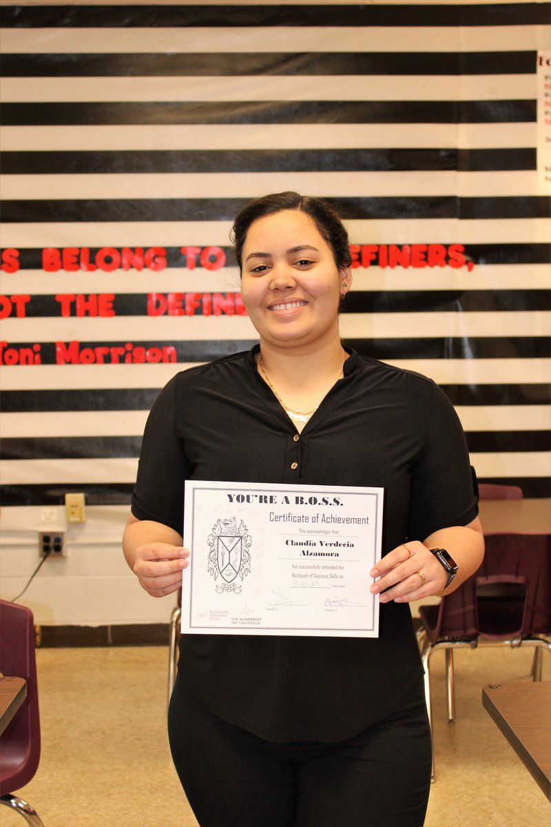 Sara Dalton (@msdaltonteaches) on Twitter photo Shout out to this <a href="/Doss_High/">Doss High School</a> Senior, Claudia, who not only passed her Backpack Defense today, but has also been accepted into Galen College of Nursing! <a href="/Doss_STEM/">Doss Health Science Academy</a> Shout out to this <a href="/Doss_High/">Doss High School</a> Senior, Claudia, who not only passed her Backpack Defense today, but has also been accepted into Galen College of Nursing! <a href="/Doss_STEM/">Doss Health Science Academy</a>