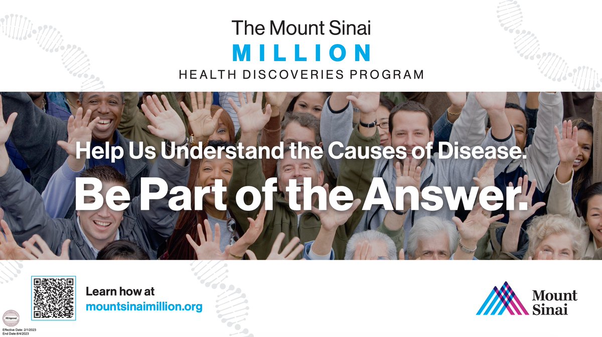 Mount Sinai Million Health Discoveries Program Mount Sinai Health System on Twitter: "The Mount Sinai Million Health