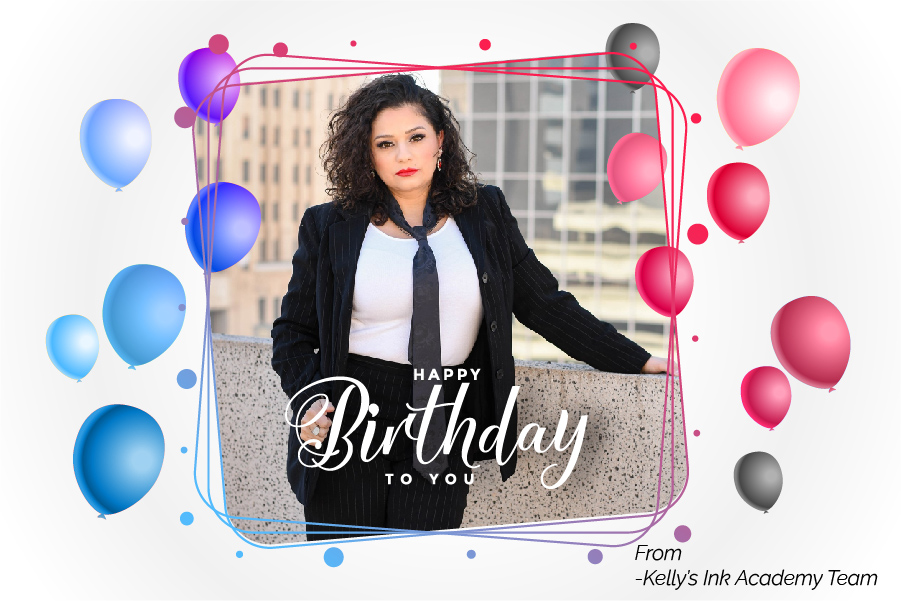 You are an amazing, loving, and wonderful woman. Your kind heart knows how to care for people, and you are always there for anyone who needs it 
Happy Birthday Kelly - from Kelly's Ink Academy Team
#birthday #bday #party  #instabday #bestoftheday #birthdaycake   #friends