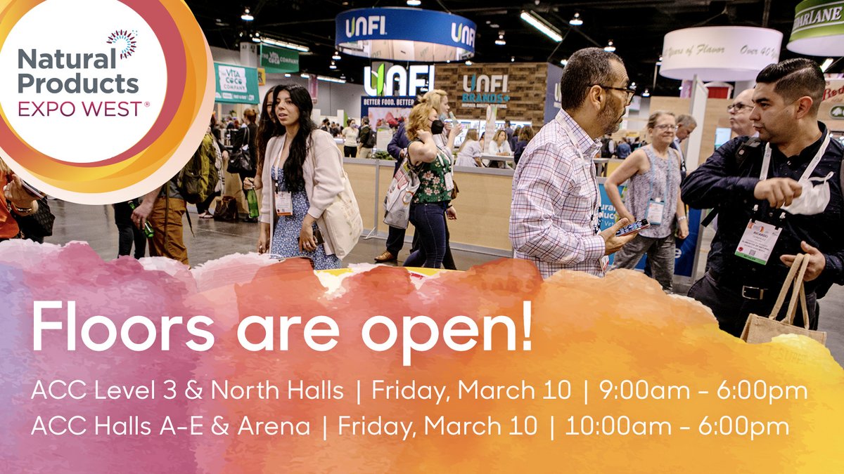 Reminder that ACC North Halls and Level 3 floors are open 9:00am-6:00pm!
And ACC Halls A-E and Arena are open 10:00am-6:00pm!