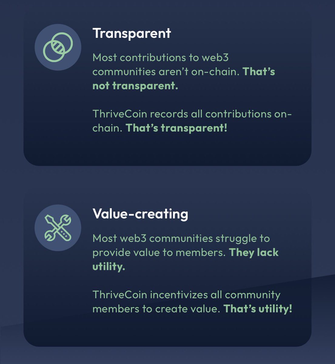 Thrivecoin is a GREAT web3 concept, and I suggest you guys take a minute to see what you think!  Might help!

Support Web3 communities, get crypto rewards and on-chain thanks: thanks.note.thrivecoin.com/0x325419c194df…