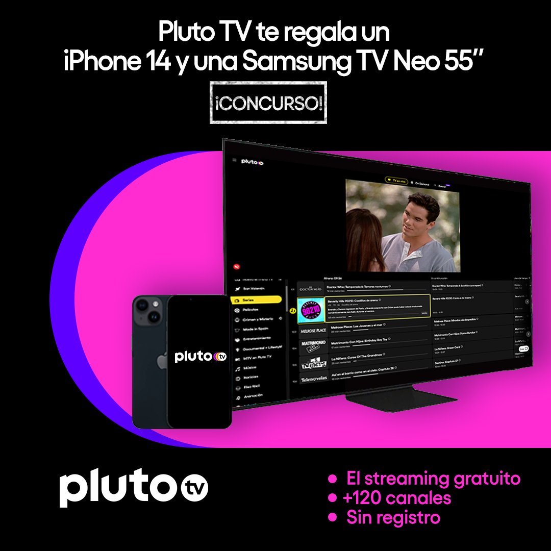plutotves's tweet image. 💥¡ALERTA, ALERTA! 💥 ¡Tenemos un CONCURSAZO!

Para participar: 👇

-Seguir a Pluto TV
-Cita nuestro tweet diciendo cuál es la serie que te provoca más nostalgia y por qué

Puedes participar hasta el 16 de marzo, el 17 anunciaremos el ganador 🤩