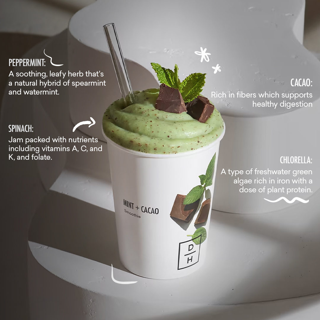 Love a certain minty milkshake this time of year? Us too. Luckily, our Mint + Cacao smoothie is just as delicious but also packed with nourishing ingredients. Stock up in time to celebrate St. Paddy’s Day with this green smoothie - it’s #shamrockseason. 🍀