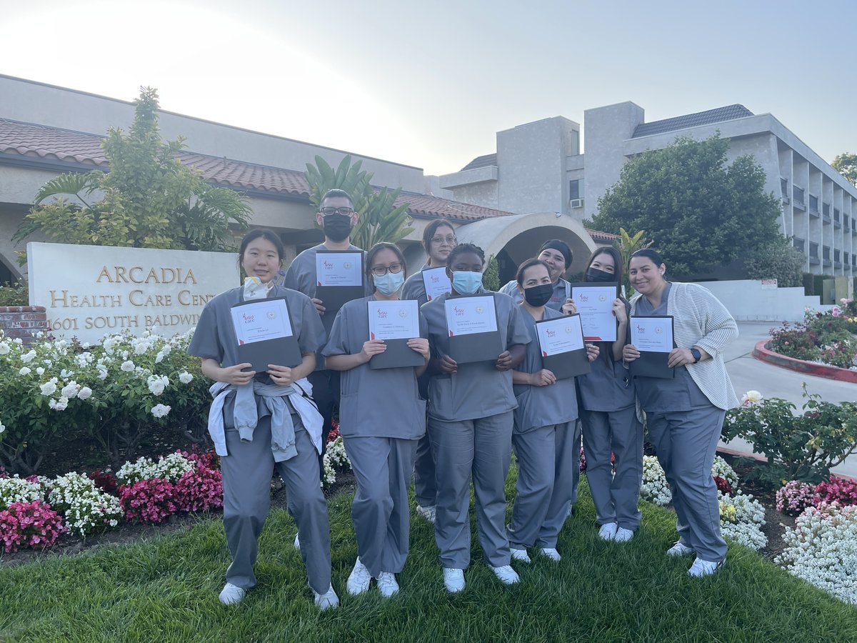 sisu_care's tweet image. Meet our CNA cohort recently passed out from Arcadia Health Care Center, Arcadia, CA.

Congratulations guys, you are going to be an amazing nurse soon! We wish you luck for your future :)

#sisucare #cna #cnaclass #certifiednursingassistant #healthcare #healthcareworkers #career