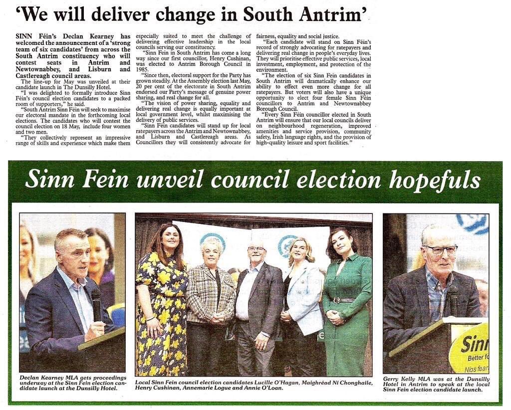MaighreadNiChon's tweet image. Team Sinn Féin South Antrim ✊
We want to deliver for everyone in the constituency, we want to support people regarding the cost of living crisis, health, education and many other issues that impact upon ordinary working class people and their families. 

#TimeForRealChange