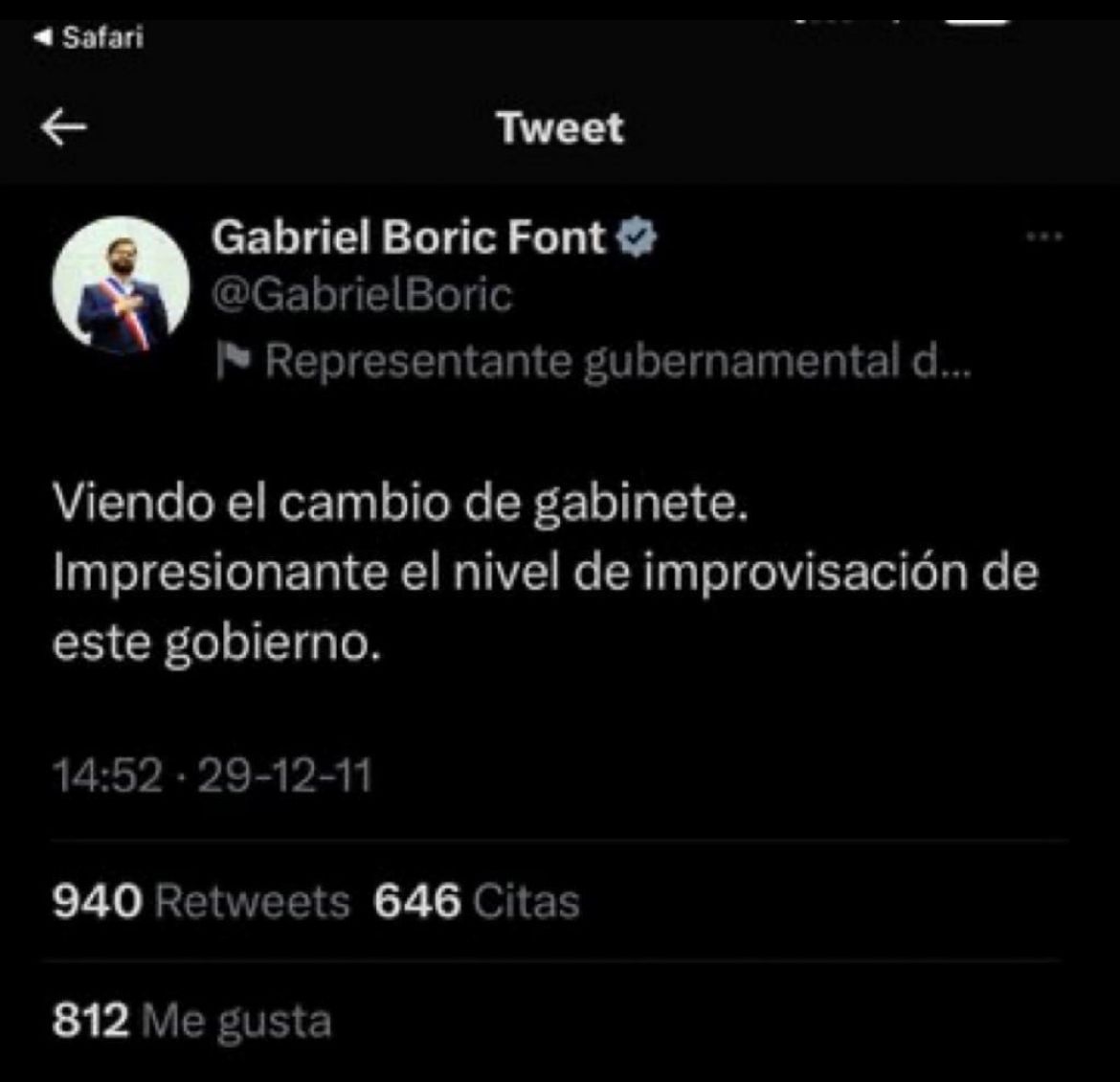 patricionavia's tweet image. Como diría un ex diputado que era muy severo para evaluar a los gobiernos anteriores: