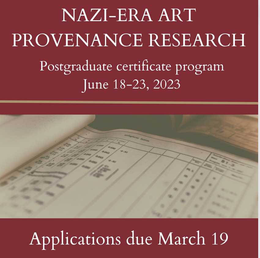 Certificate applications are due in 9 days. Join us!
liberalarts.du.edu/art-collection… 
@historyofmack <a href="/artbreakhotel/">Renée Albiston</a> <a href="/prof_ecampbell/">Elizabeth Campbell</a> @KressFdn <a href="/UofDenver/">University of Denver</a> <a href="/ducahss/">College of Arts, Humanities & Social Sciences</a>
