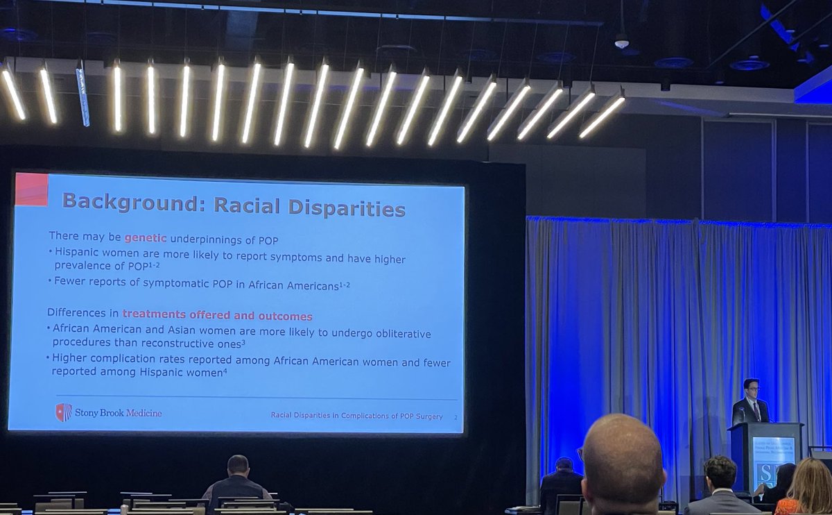 A much needed deep dive into a decade’s worth of NSQIP data on Racial Disparities in Complications after Surgical Treatment of Pelvic Organ Prolapse by our team - @AalamiArshia @Jason_Kim_MD @SBUrology #SUFU23 #POP #healthdisparities