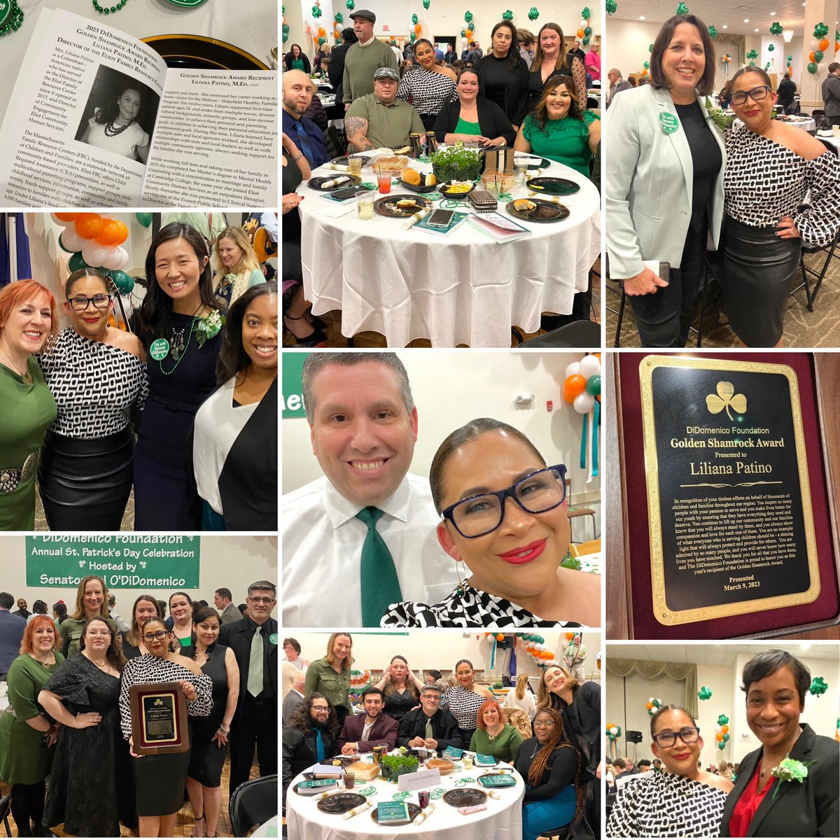 Congratiulations to Liliana Patino, Director of Eliot's FRC in Everett, for receiving the DiDomenico Foundation's Golden Shamrock Community Hero Award!

We are so proud of Liliana's hard work to support families in Everett and surrounding communities.