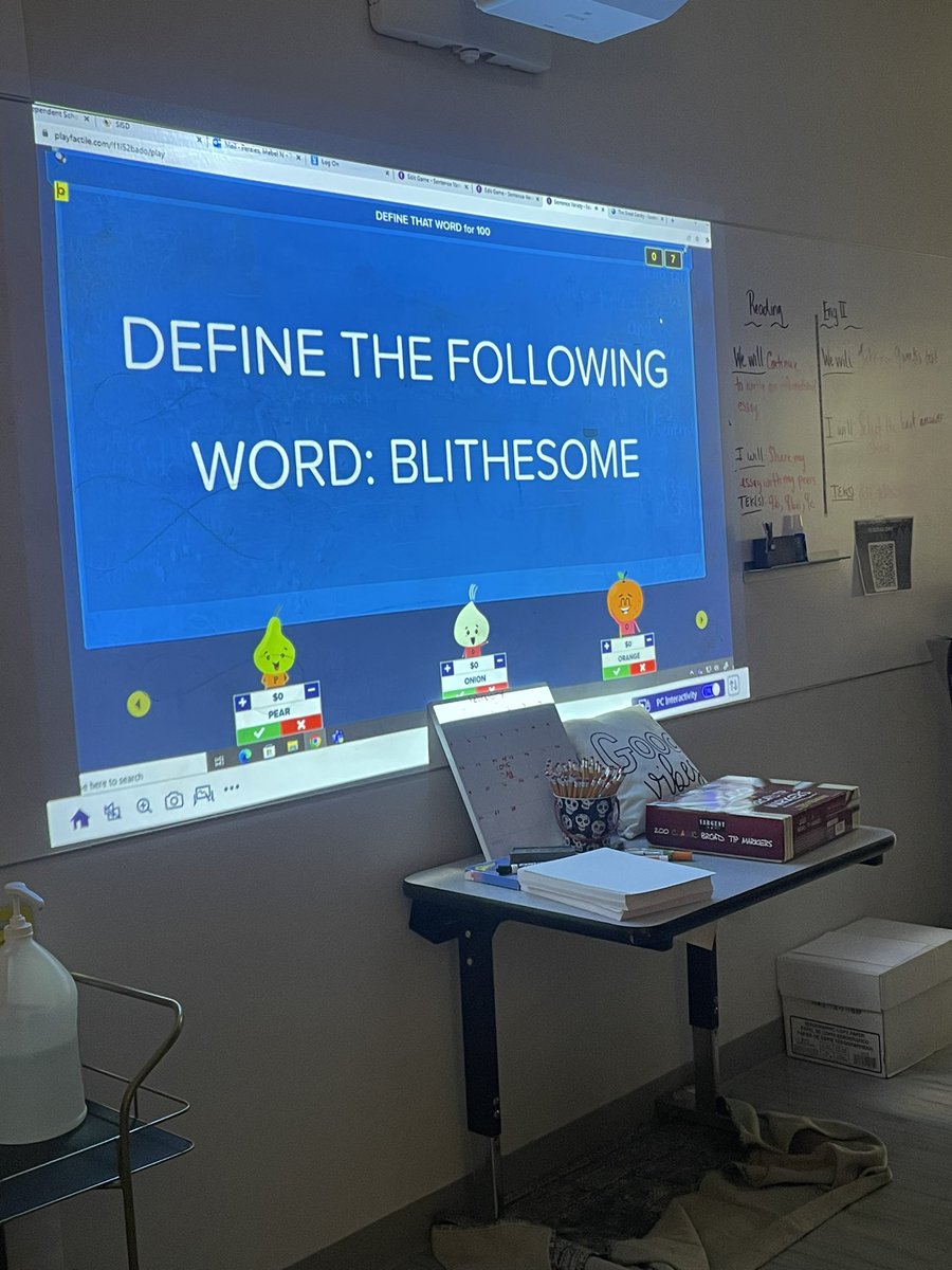 Finalizing this spring break intercession with revising and editing  strategies and some jeopardy fun!!! <a href="/Socorro_HS/">Ignacio Estorga</a> <a href="/EOlivas_SHS/">Ms. Olivas</a>